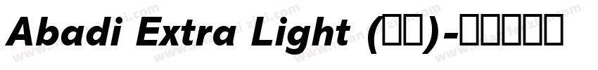 Abadi Extra Light (正文)字体转换